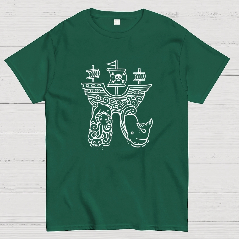 Pi-rate Ship Geek T-Shirt
