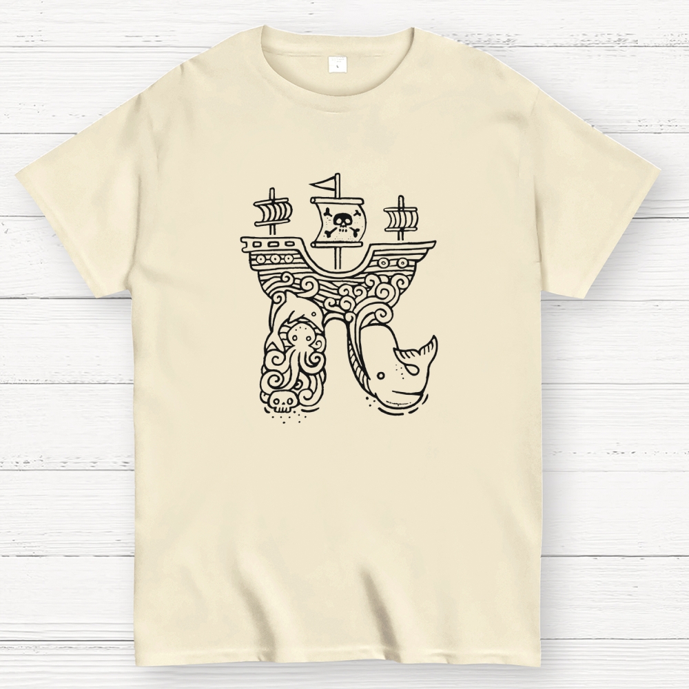 Pi-rate Ship Geek T-Shirt