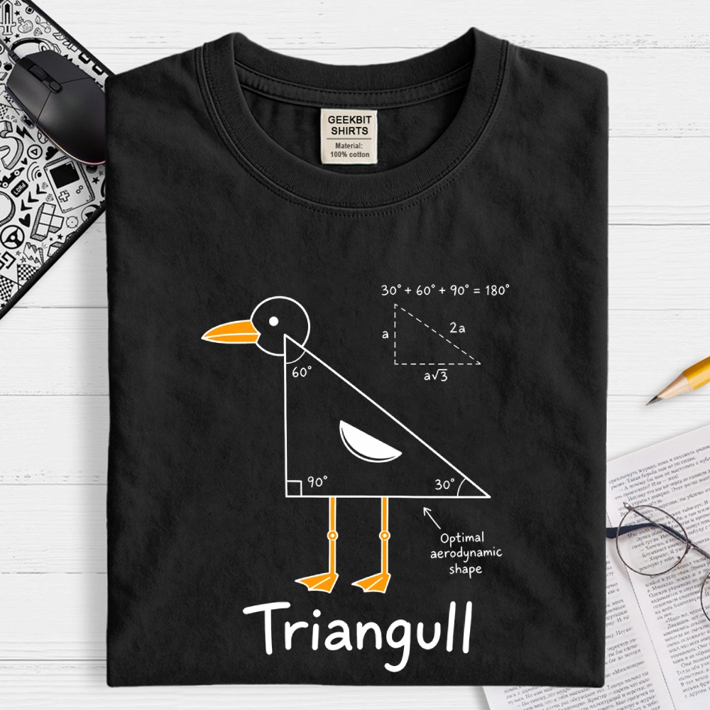 Triangull Geometry Seagull Geek T-Shirt