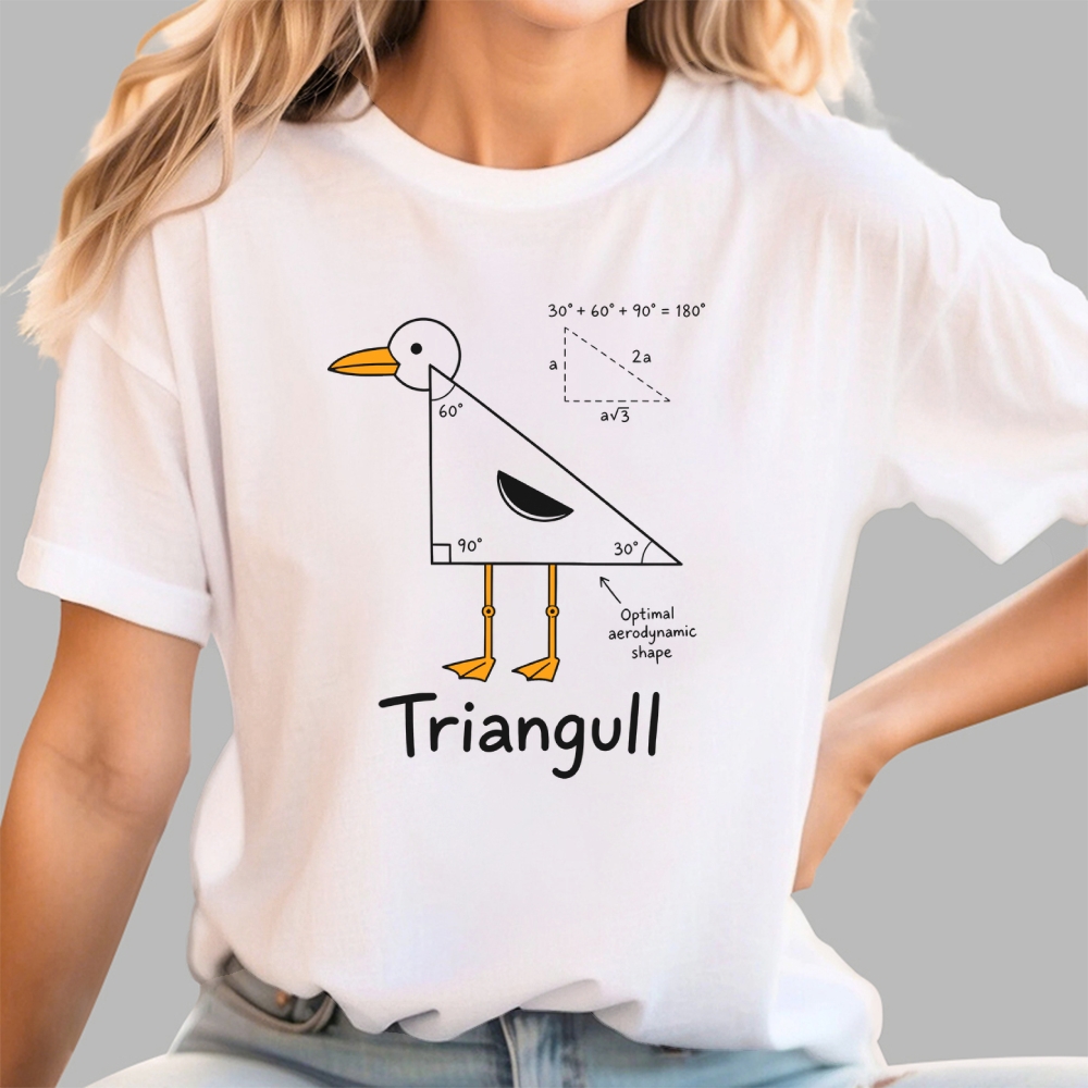 Triangull Geometry Seagull Geek T-Shirt