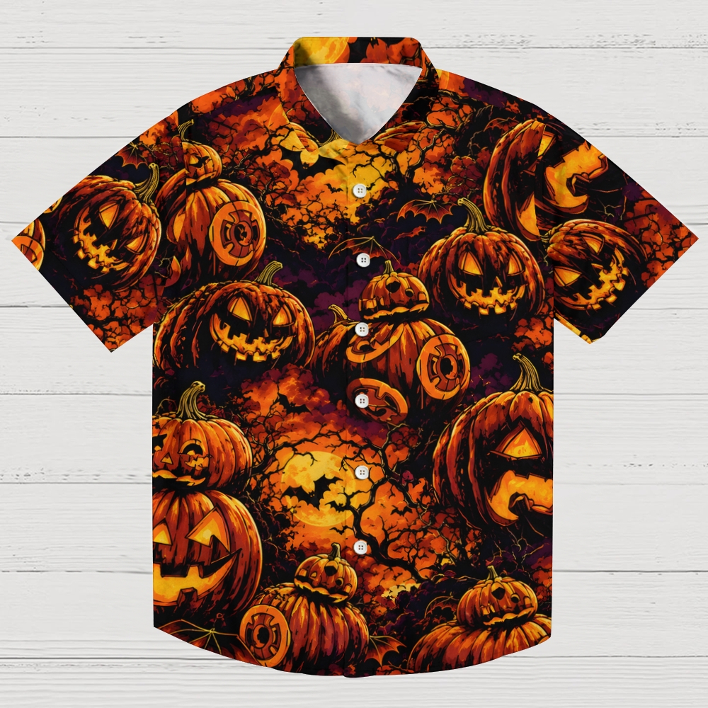 Terrifying Pumpkin BB-8 Geek Hawaiian Shirt