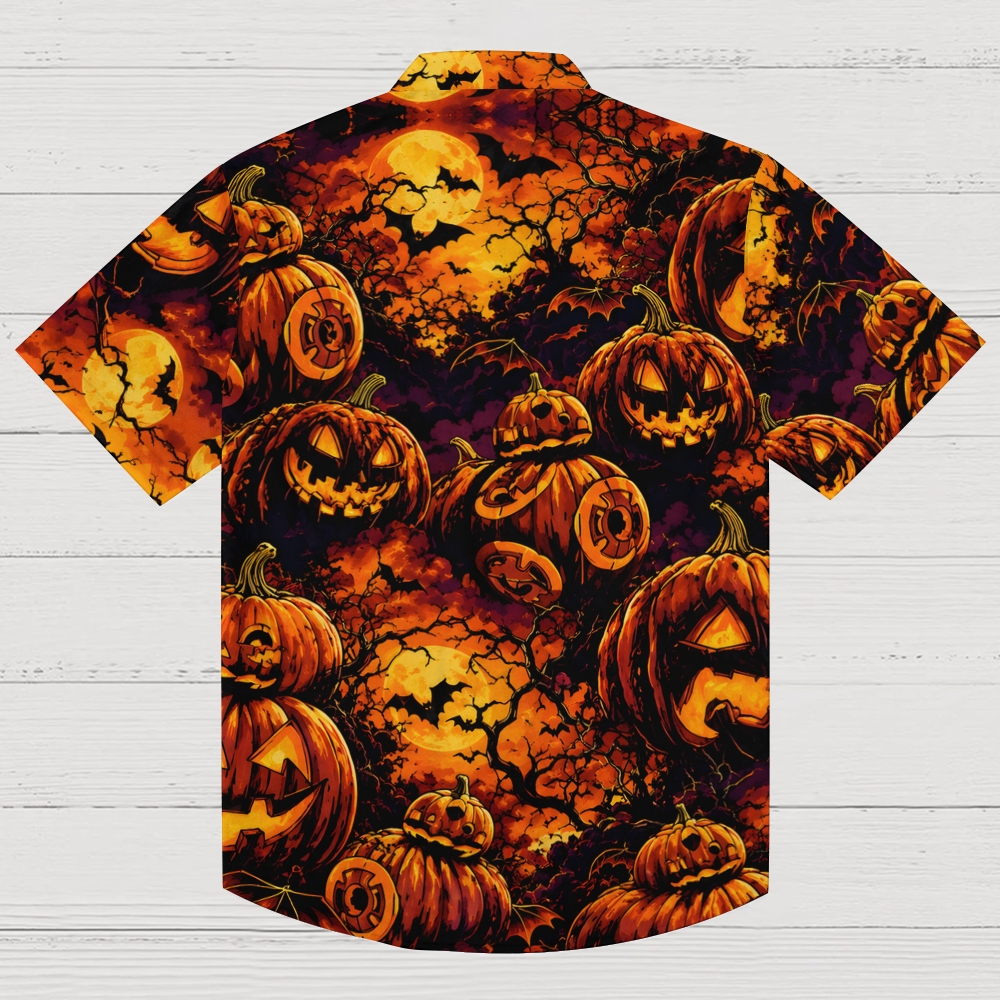 Terrifying Pumpkin BB-8 Geek Hawaiian Shirt
