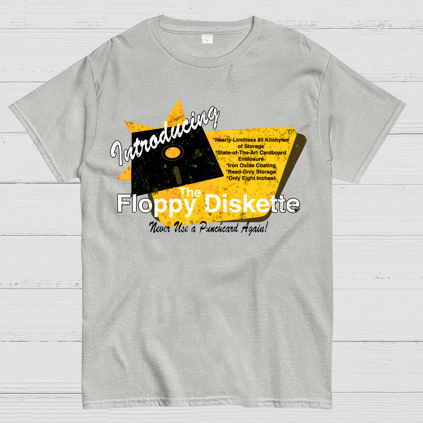1971-Floppy Diskette Geek T-Shirt