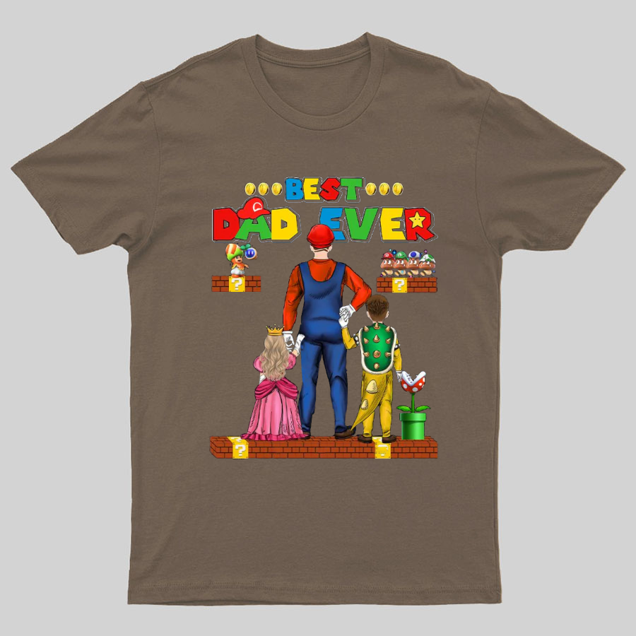 Best Dad Ever Game Geeky T-Shirt