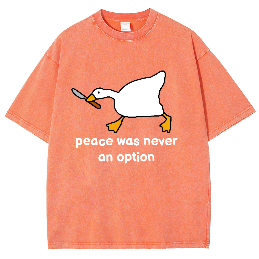 Peace Was Never An Option Vintage Distressed T-shirt
