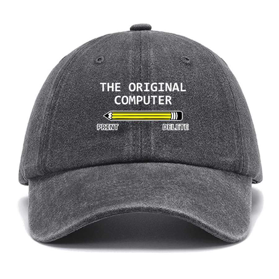 The Original Computer Print Delete Funny Graphic Printing Cotton Hat