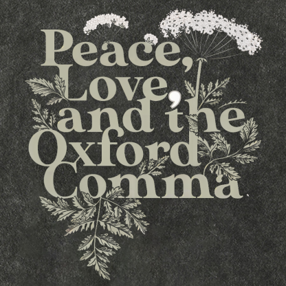 Peace, Love, And The Oxford Comma Vintage Distressed T-shirt