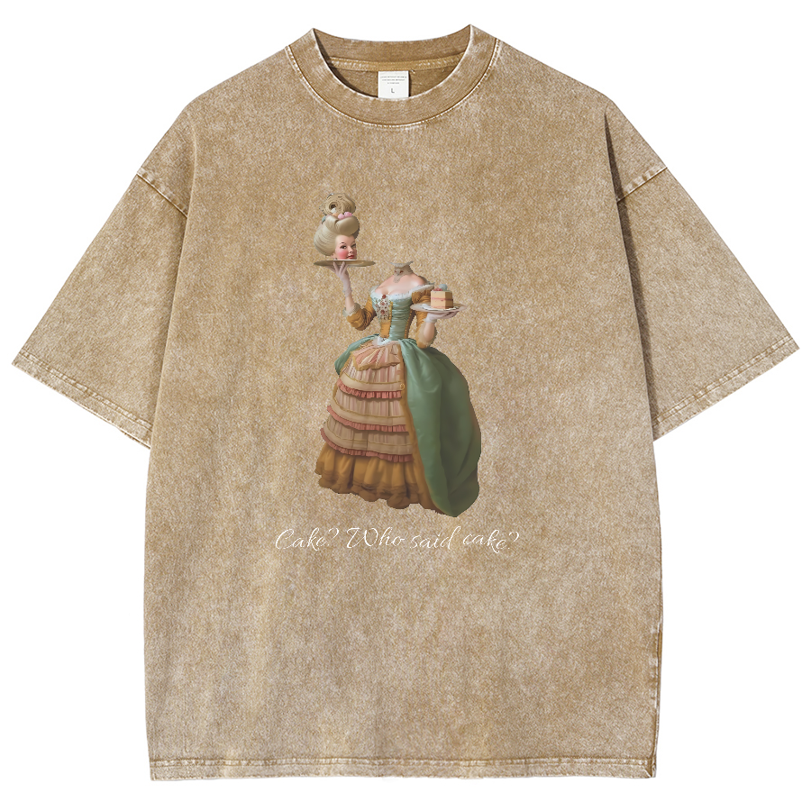 Let Them Eat Cake Vintage Distressed T-shirt