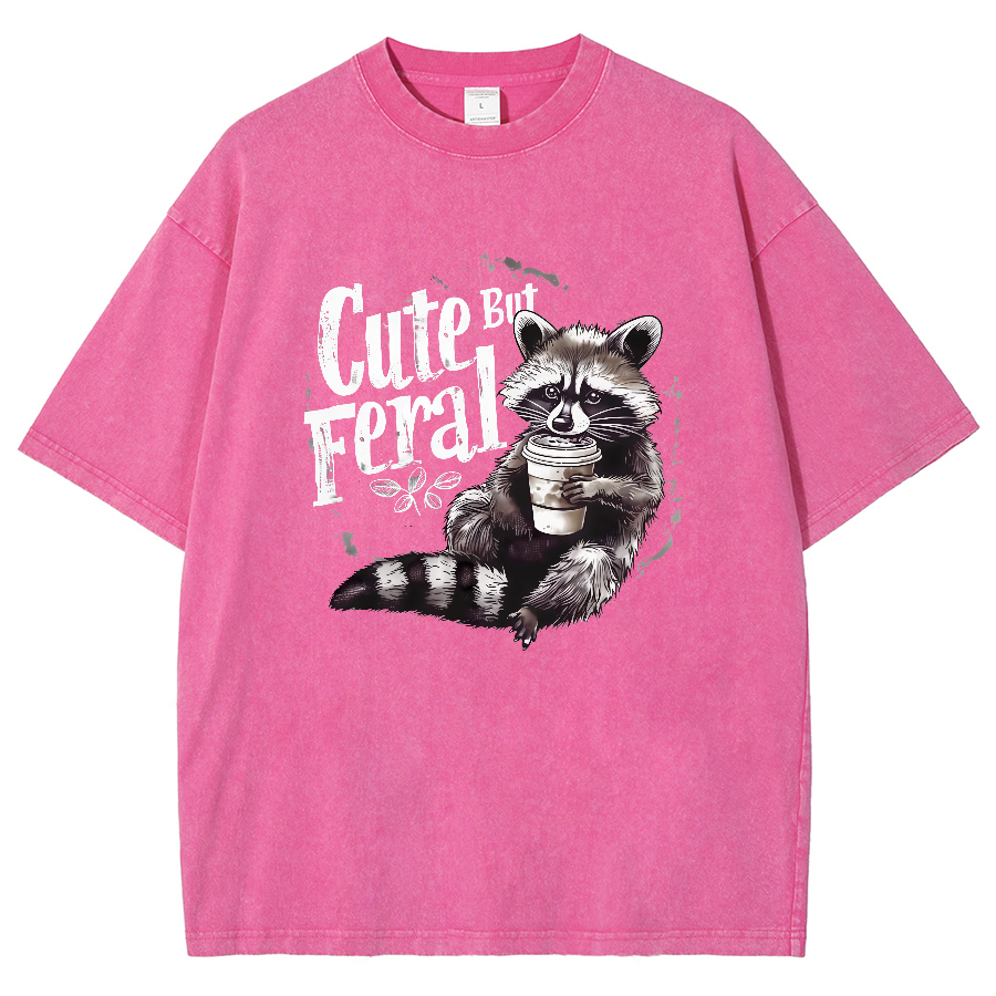 Cute But Feral Vintage Distressed T-shirt