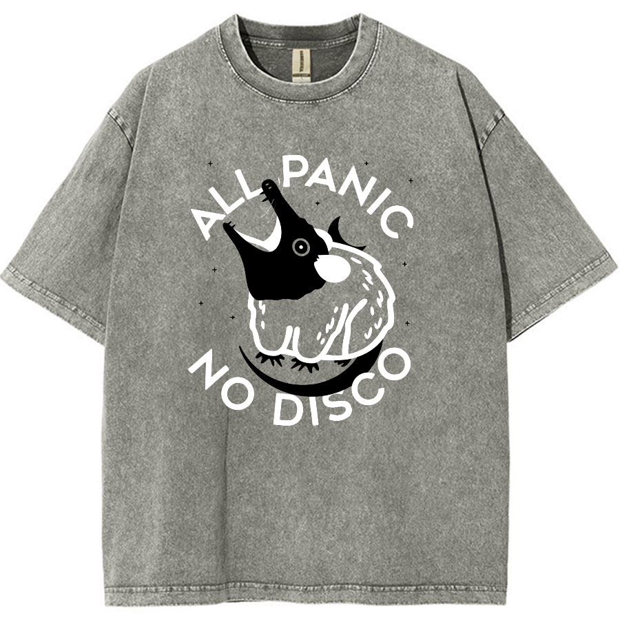 All Panic No Dico Vintage Distressed Tee