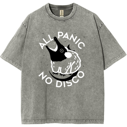 All Panic No Dico Vintage Distressed Tee