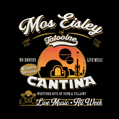 Mos Eisley Cantina Tatooine Graphic Star Wars Print T-Shirt