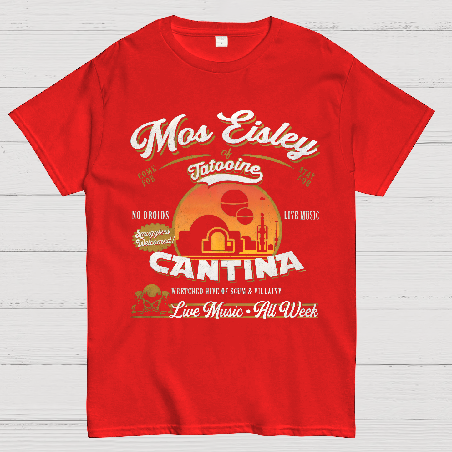 Mos Eisley Cantina Tatooine Graphic Star Wars Print T-Shirt
