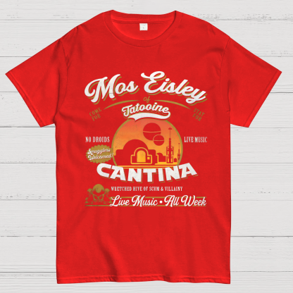Mos Eisley Cantina Tatooine Graphic Star Wars Print T-Shirt