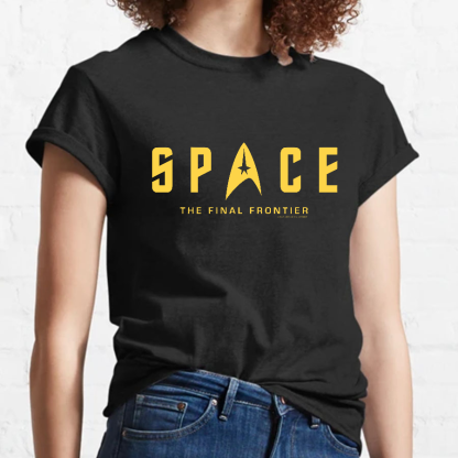 SPACE The Final Frontier Geeky T-Shirt