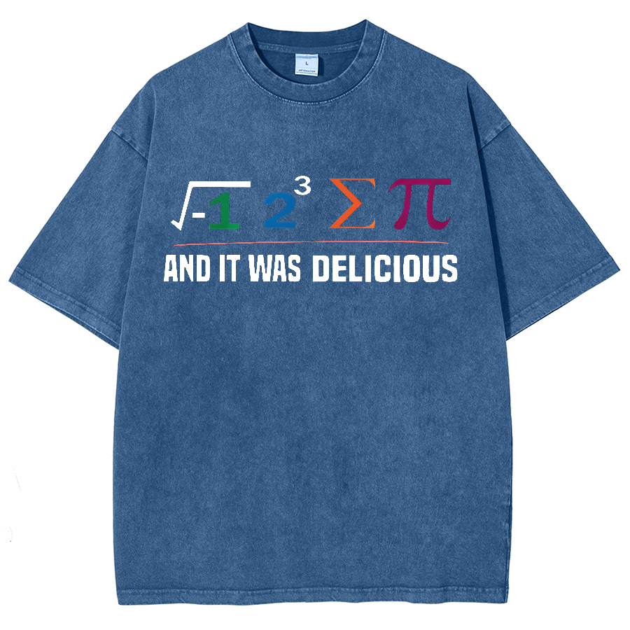 I Ate Some Pie And It Was Delicious I Ate Some Pi Math Vintage Distressed T-shirt