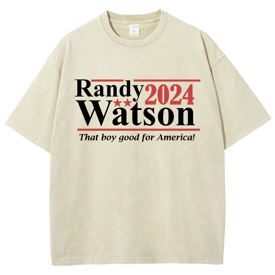 Randy Watson 2024 - That Boy Good For America Vintage Distressed T-shirt