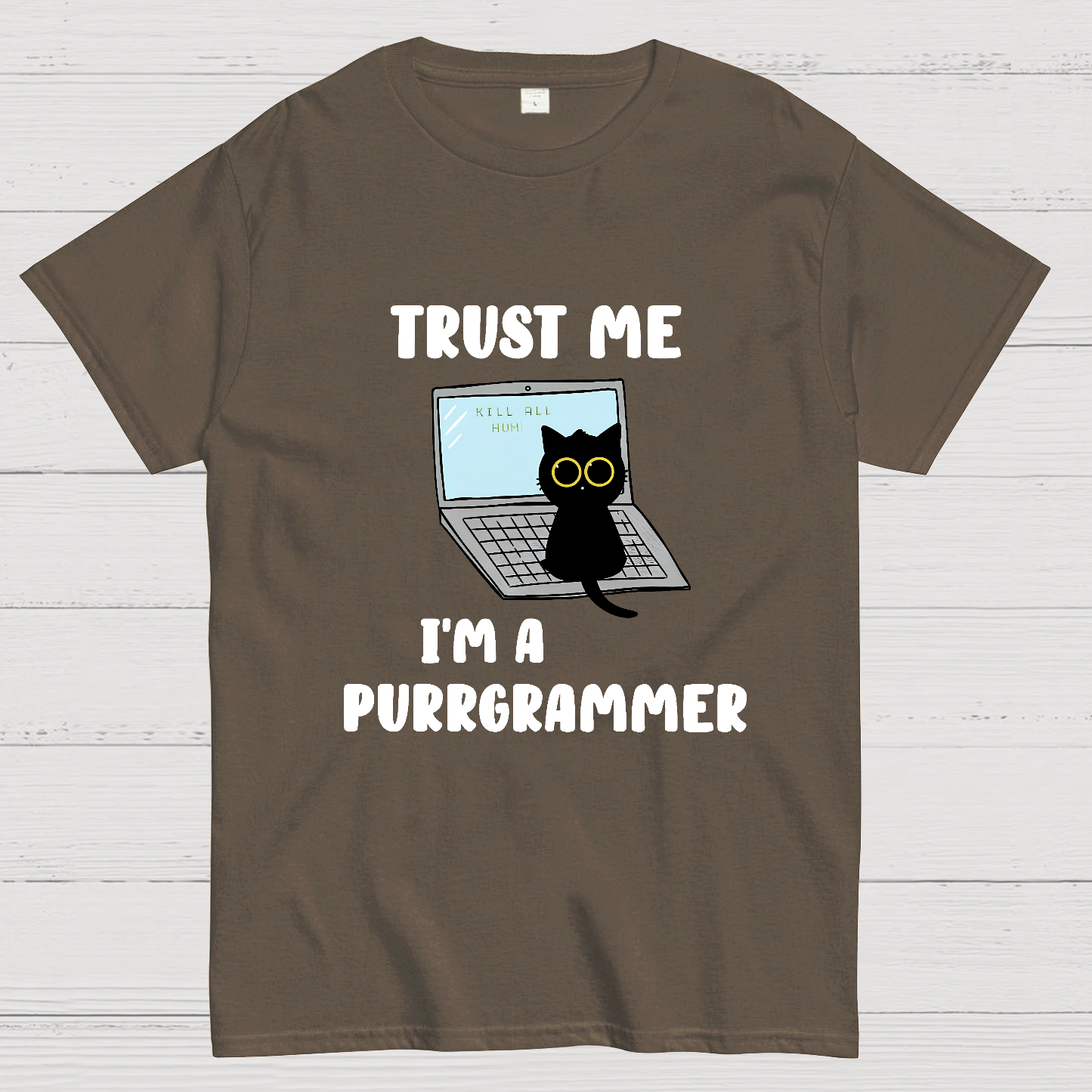 I'm A Purrgrammer Funny Cat Nerdy T-Shirt