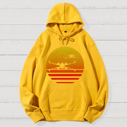 Sunset X-Wing Starfighter Geek Cotton Hoodie