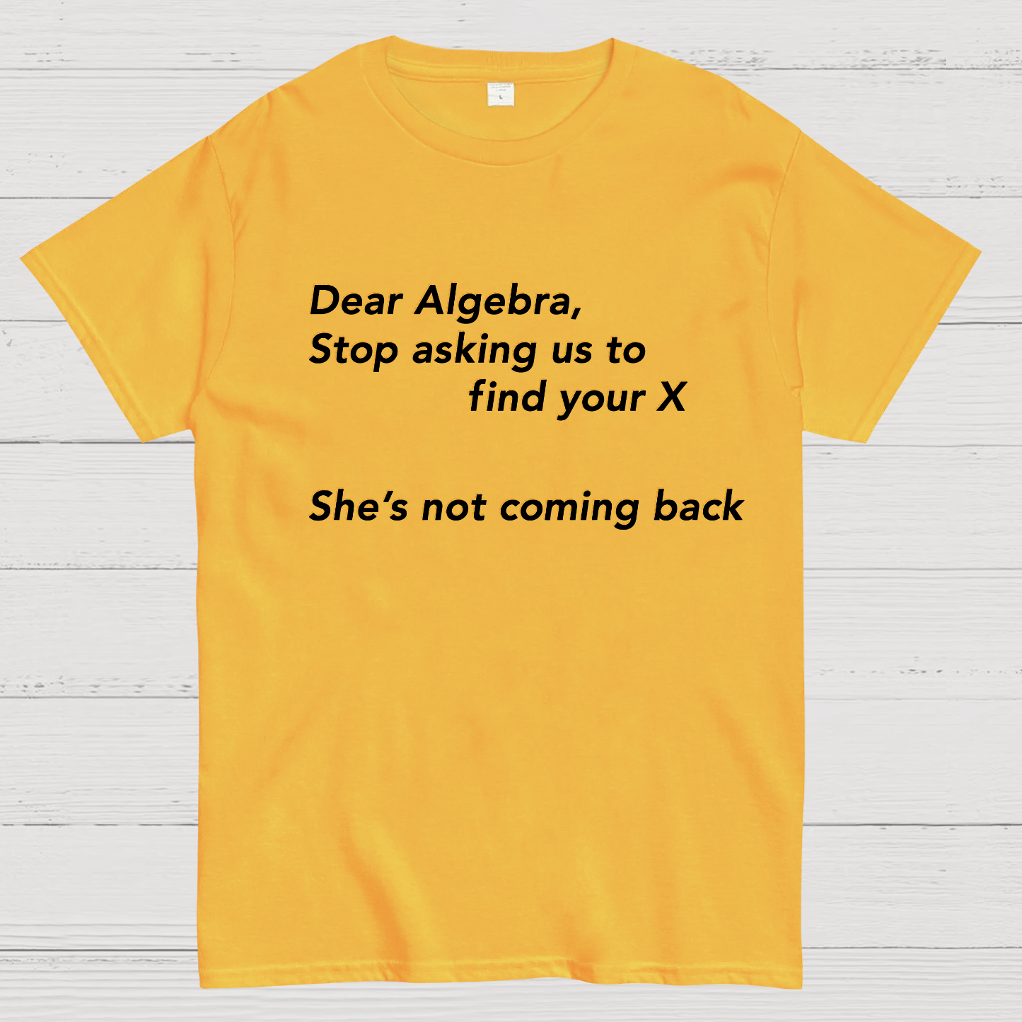 Dear Algebra, Stop Asking Us To Find Your X-1 Geeky T-Shirt