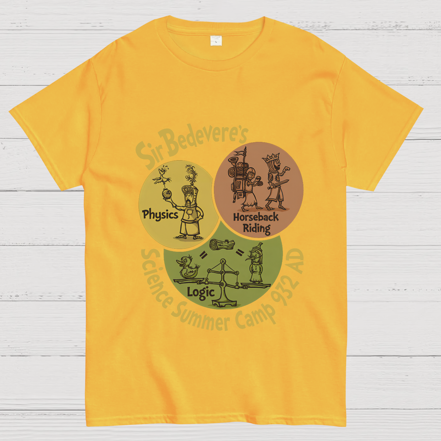 Sir Bedevere’s Science Camp Geeky T-Shirt