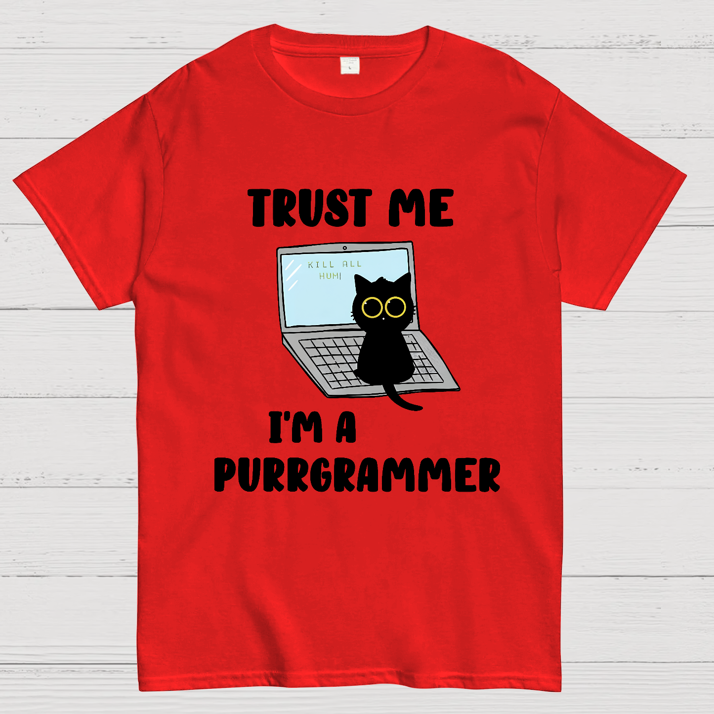 I'm A Purrgrammer Funny Cat Nerdy T-Shirt