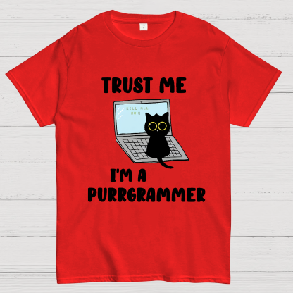 I'm A Purrgrammer Funny Cat Nerdy T-Shirt