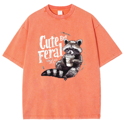 Cute But Feral Vintage Distressed T-shirt