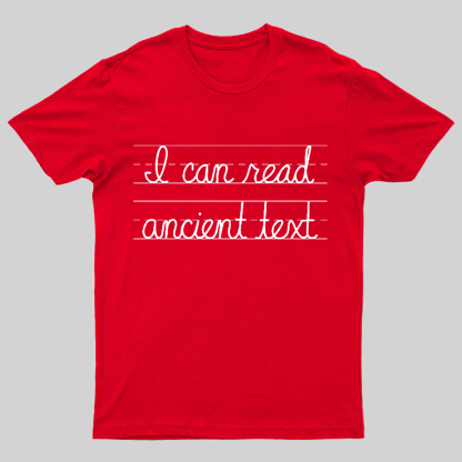 Ancient Text Geeky T-Shirt