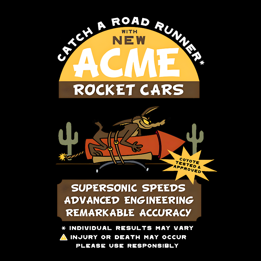 Acme Rocket Cars Geek T-Shirt