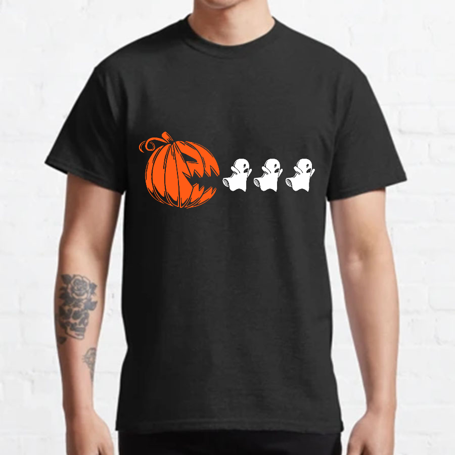 Funny Halloween Ghost  Geeky T-Shirt