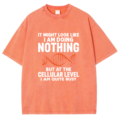It Might Look Like I Am Doing Nothing Vintage Distressed T-shirt