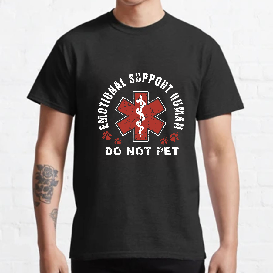 Emotional Support Human Geeky T-Shirt