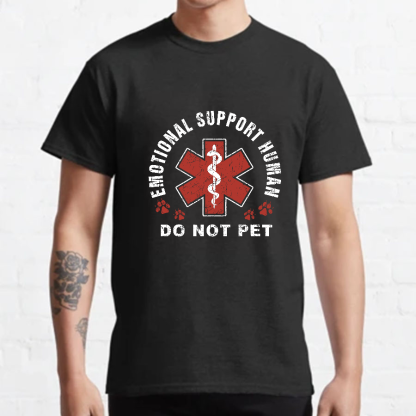 Emotional Support Human Geeky T-Shirt