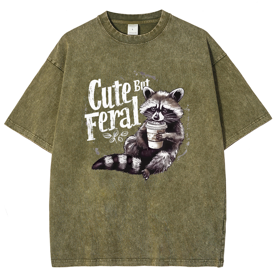 Cute But Feral Vintage Distressed T-shirt