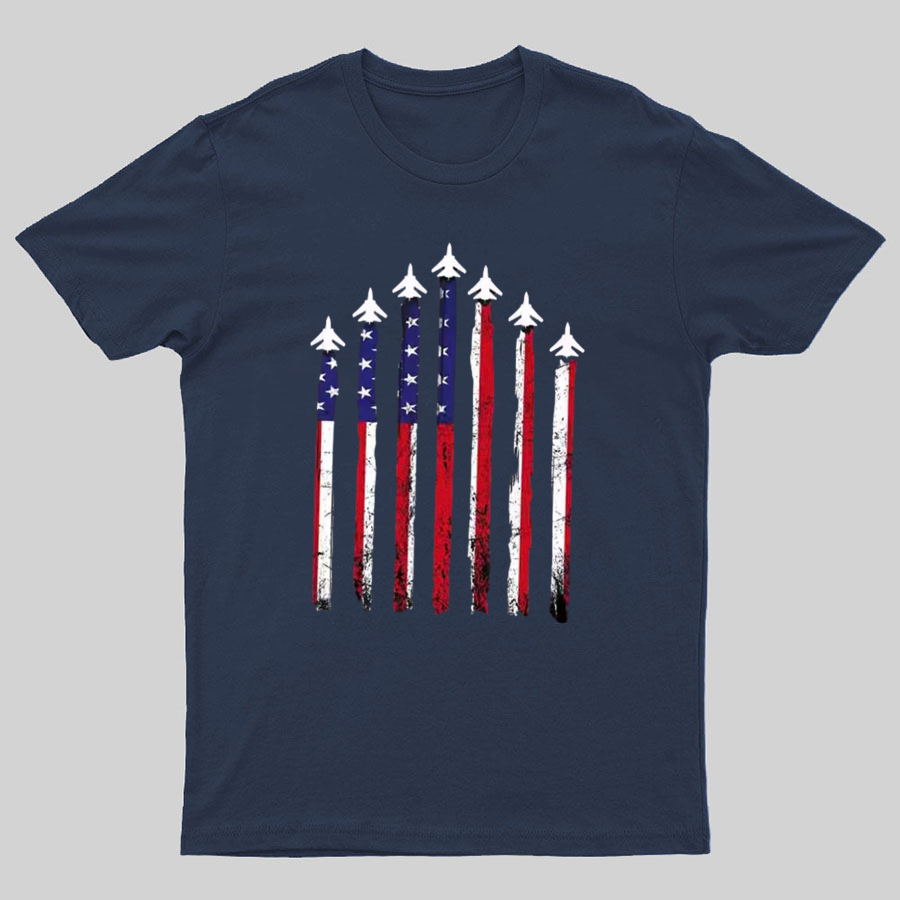 Flag 4th of July Geeky T-Shirt