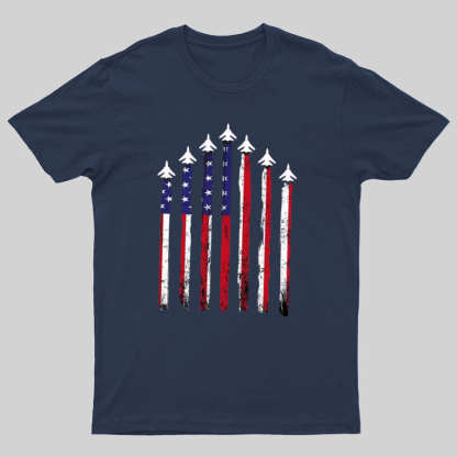 Flag 4th of July Geeky T-Shirt