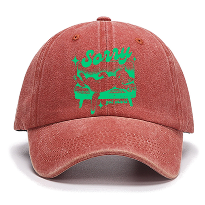 Sorry Got Plans Funny Cat Cotton Hat