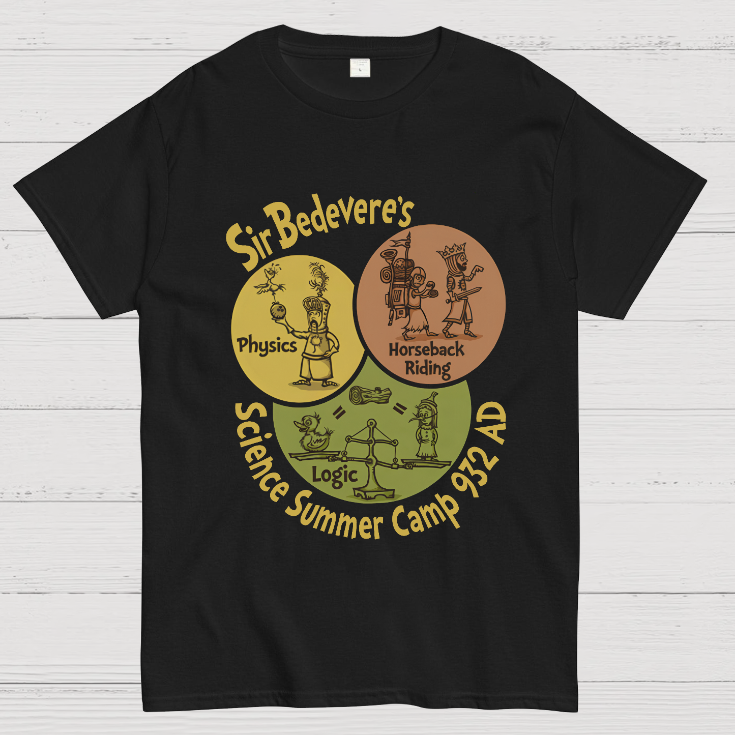 Sir Bedevere’s Science Camp Geeky T-Shirt