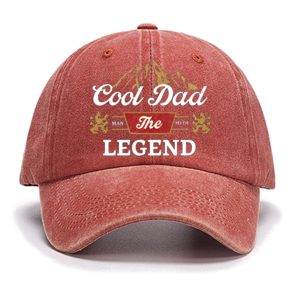 Cool Dad The Legend Cotton Hat