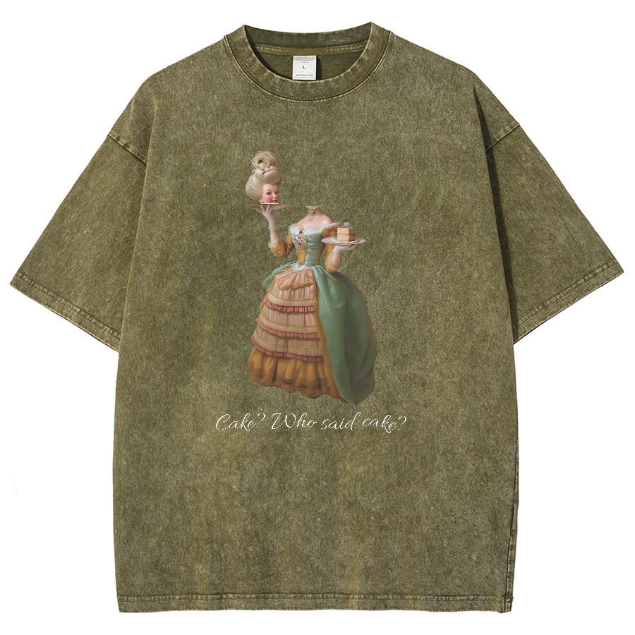 Let Them Eat Cake Vintage Distressed T-shirt