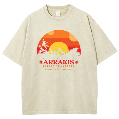 Arrakis Getting You There Sometimes Vintage Distressed T-shirt
