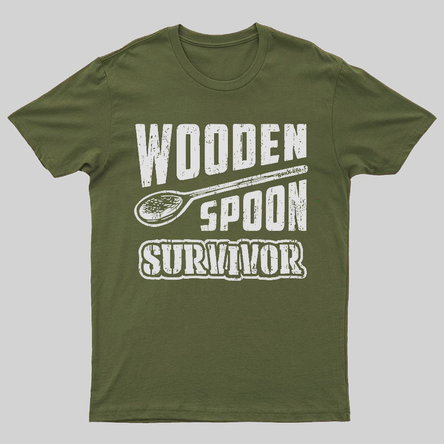 Wooden Spoon Survivor Geeky T-Shirt