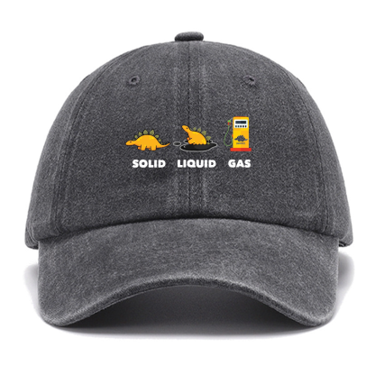 Dinosaur Solid Liquid Gas ScienceCotton Hat