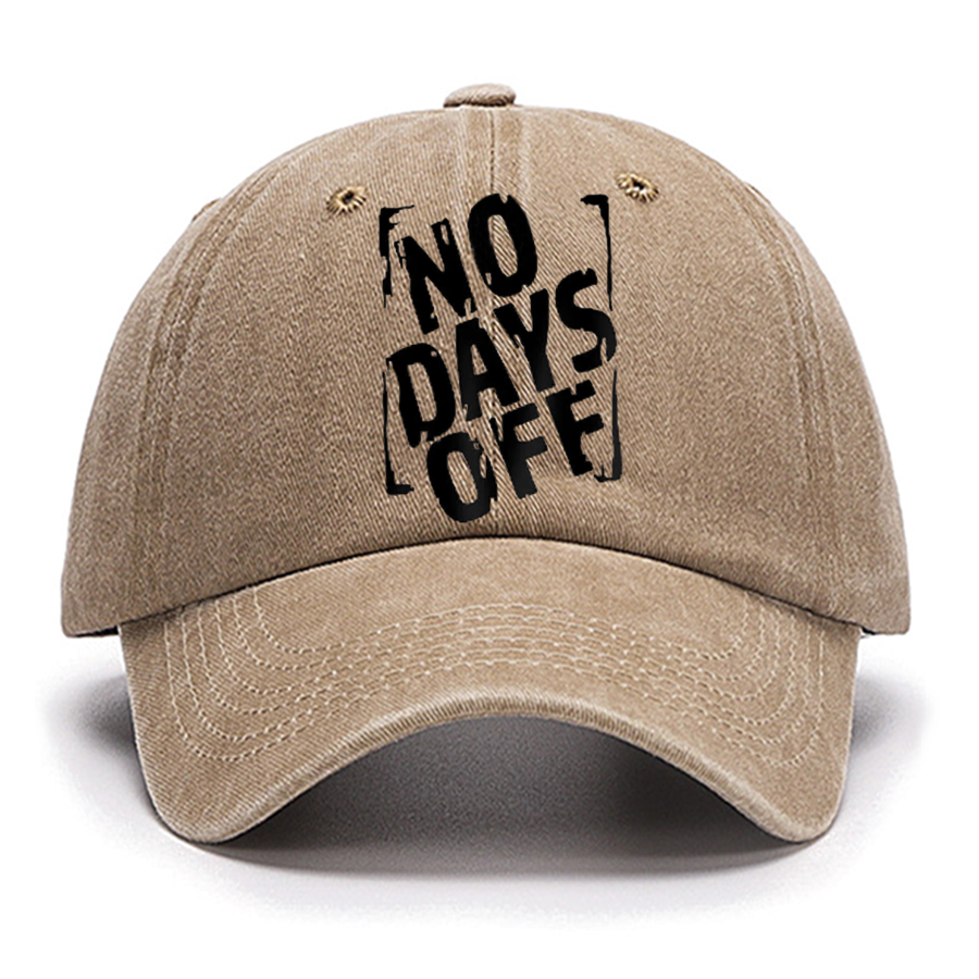 No Days Off Funny Cotton Hat