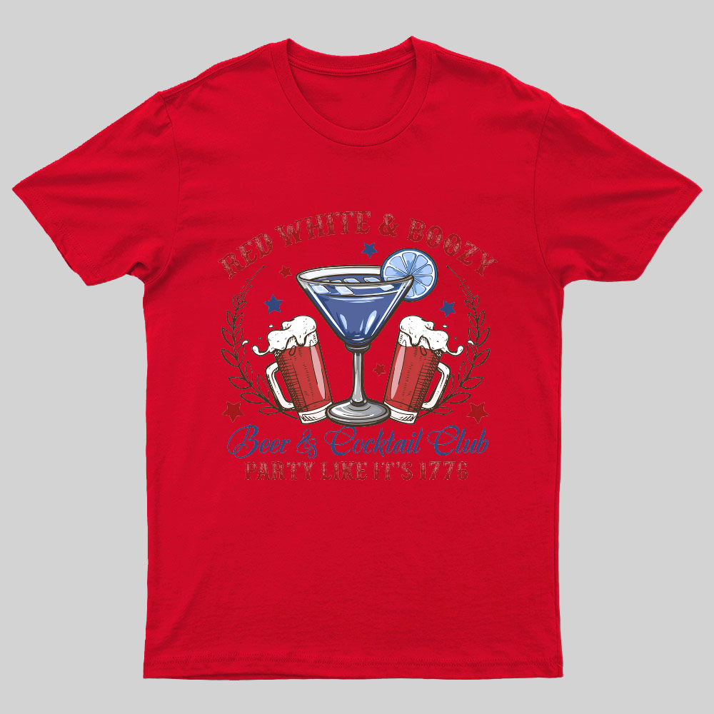 4th of July Social Club America Nerdy T-Shirt