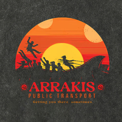 Arrakis Getting You There Sometimes Vintage Distressed T-shirt