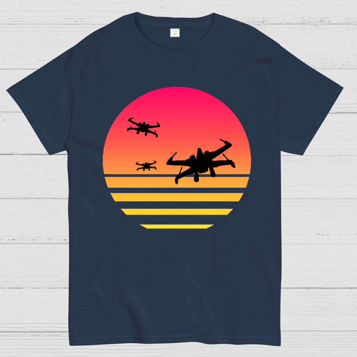 X-wing Fighter And Sunset Geek T-Shirt