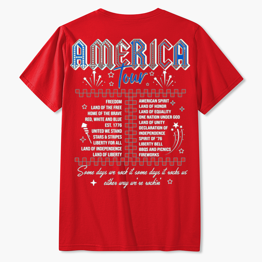 Retro America Tour 1776 Funny T-Shirt Gift