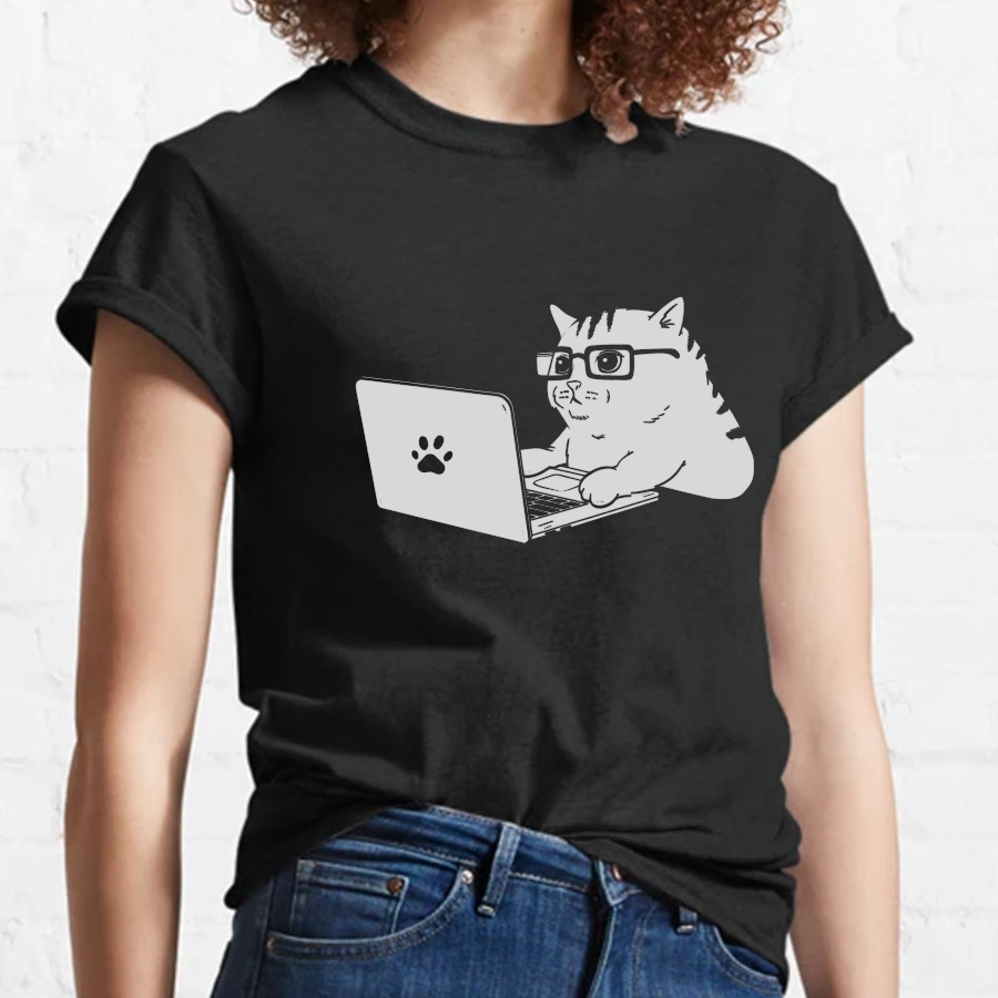Cats & Computers Geeky T-Shirt